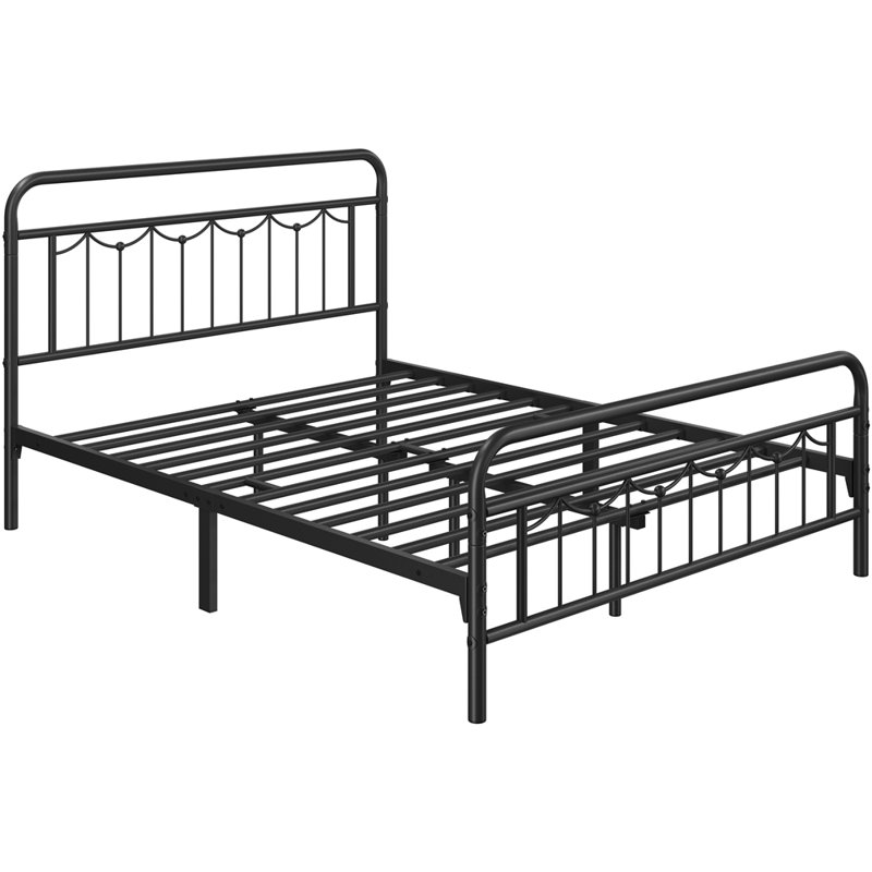 Laurel Foundry Modern Farmhouse Dravin Metal Bed Frame with Vintage